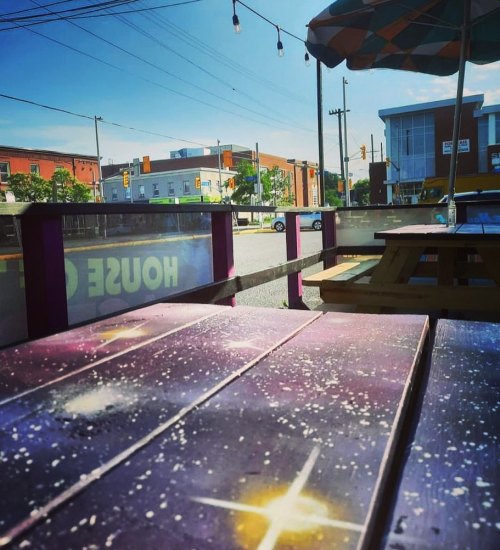 Gorgeous day in our favourite city - join us on our brand new SPACE DECK parking lot patio for delic