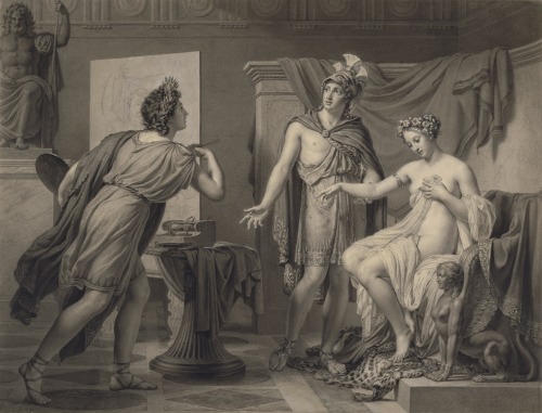 wallofcaelum:Alexander The Great Ceding Campapse to ApellesJérôme Martin Langlois 1819