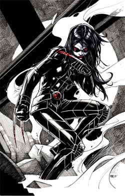 comic-book-ladies:X-23 by Oliver Nome