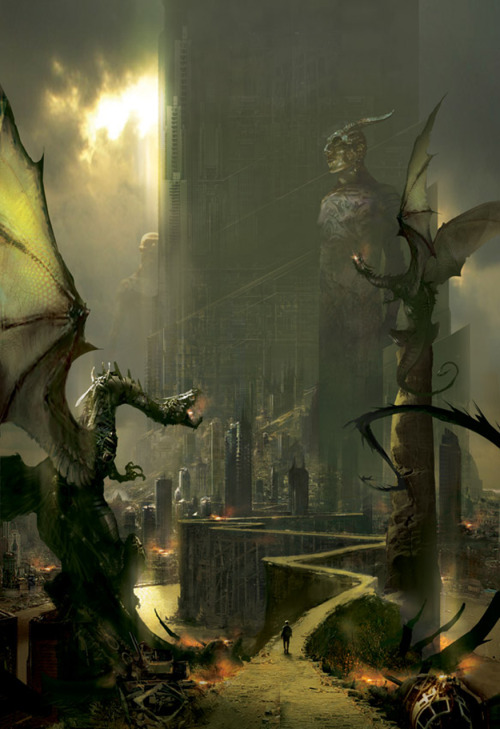 Dragons of Babel by Stephan Martiniere