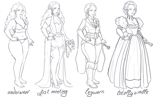 Pt. 1 Of Some Dusk City Outlaws Outfits I Made For My Masquerader Valentine! I'll Post A Coloured Version