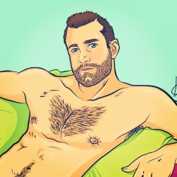 sxtoy2006:  #artbyfab #bear #beard #bearded