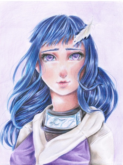 a bit draw for hinata :3tool: colored pencil
