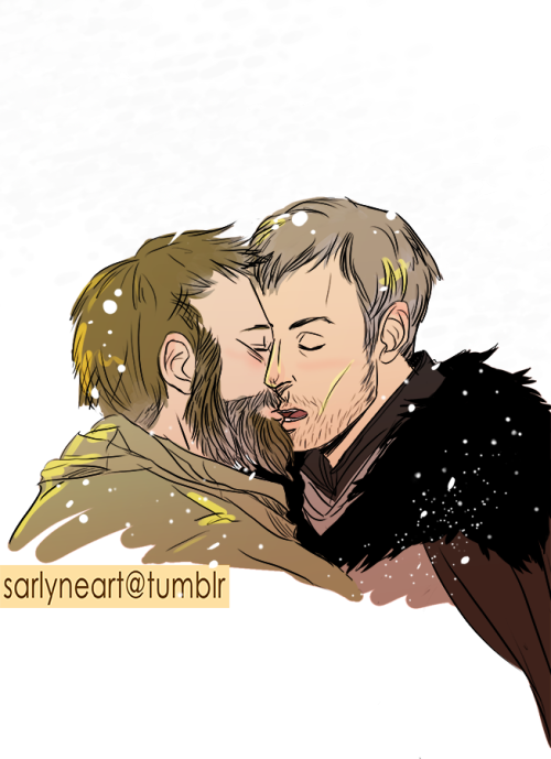 sarlyneart:ASOIAF - Stannis/Davos “They kiss one time only. Davos has returned, the Others are