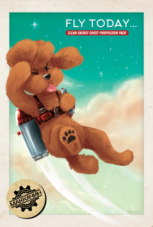 gabapple: We’re able to post our @yoiscifizine pieces today! Here are my puppy contributions&h