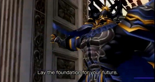 cyan-plaza:  I love the fact that Golbez gives a pep talk to his opponent in Dissidia: