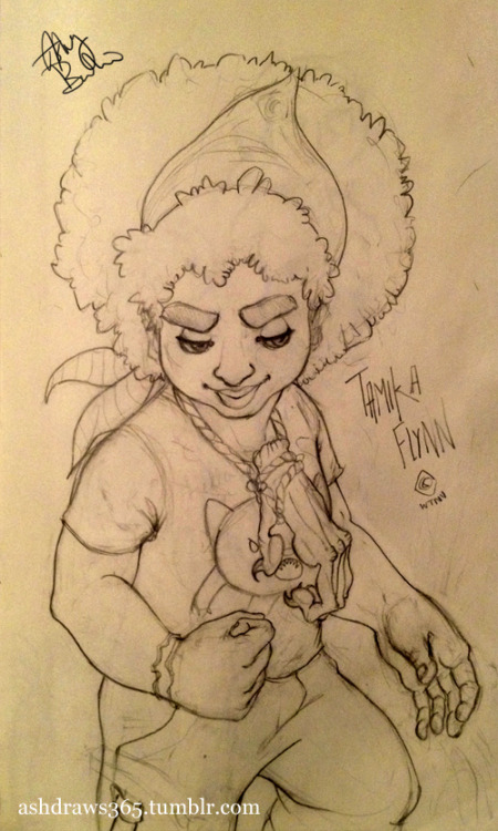 seiya234:ashdraws365:Feb 5-7Tamika Flynn. She is ready for this war. I have been working on this Tam