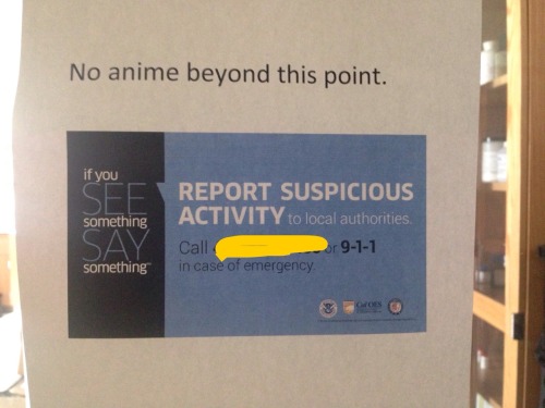 vampireapologist: I work in a very serious lab doing very serious science but I brought up Naruto today and my boss made this sign 