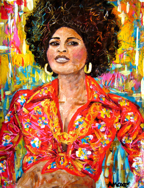 Pam Grier by amoxes