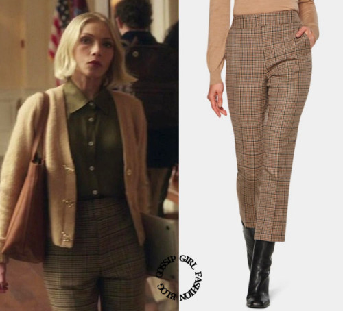 Who: Tavi Gevinson as Kate KellerWhat: Suistudio Classic Houndstooth High Waist Wool &amp; Cashmere 