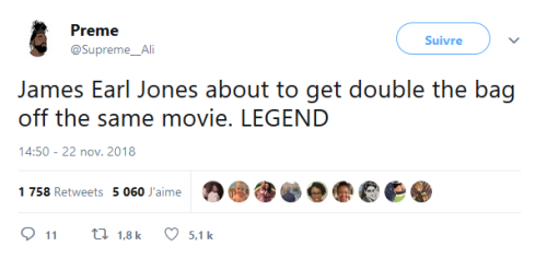 godisablckwoman:James Earl Jones is an ICON