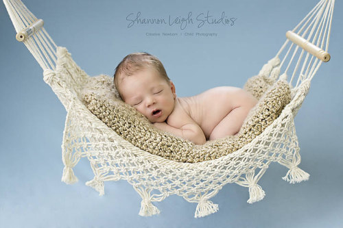 I’m expecting my 2nd child in two months, and stumbled upon this charming photo prop while searching for attractive toy hammocks. What a lovely option for a spring or summer photo shoot!
Source CustomPhotoProps