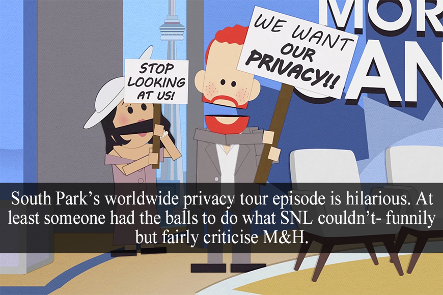 Royal-Confessions — “South Park's worldwide privacy tour episode is