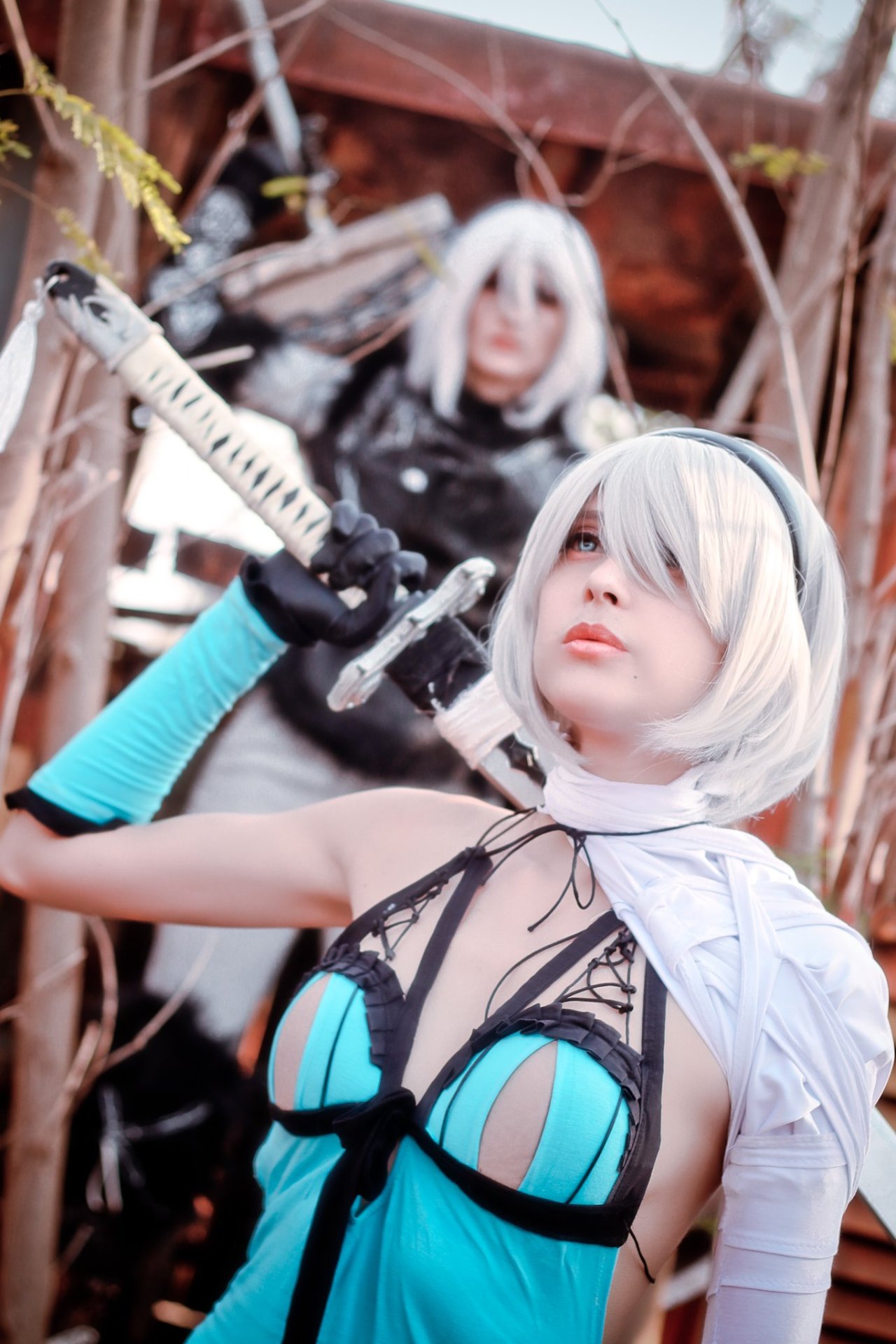 2b revealing outfit cosplay
