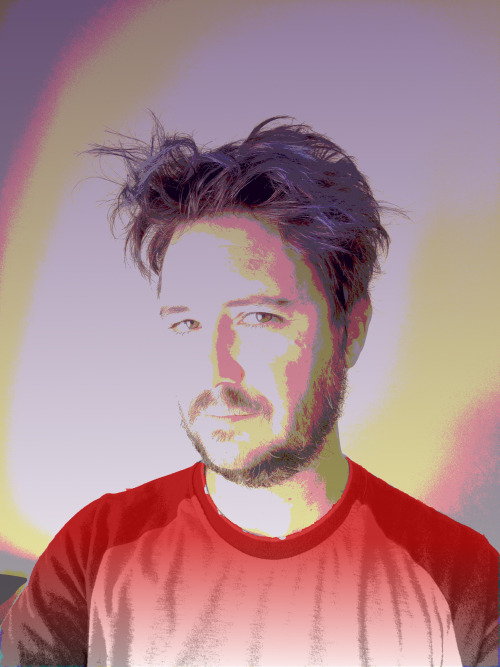 wilwheaton:  Still learning my way around gimp, so I fooled around with desaturing, posterizing, alpha channels and masks to get these images. The first one is no filter, just taken using my camera and natural light that blew out the exposure a little