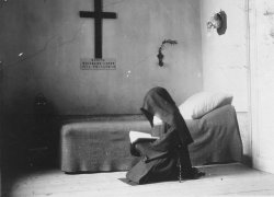 Holyblossom:  A Carmelite Nun In Her Cell In France In 1904. 