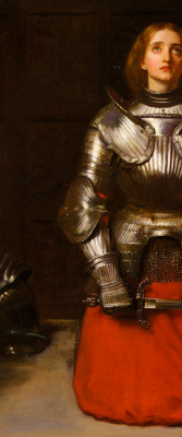 Nigra-Lux:  Millais, John Everett (1829Â€“1896)  Joan Of Arc, Detail1865Oil