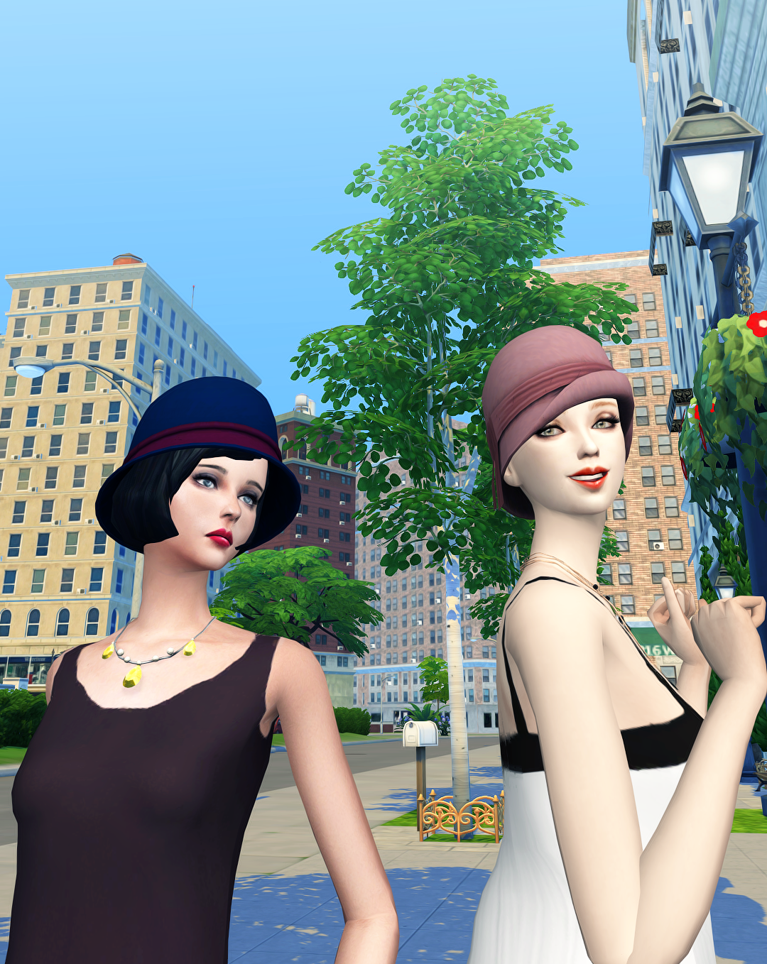 Lonelyboy Ts41920s Cloche Hat Set Happylifesims