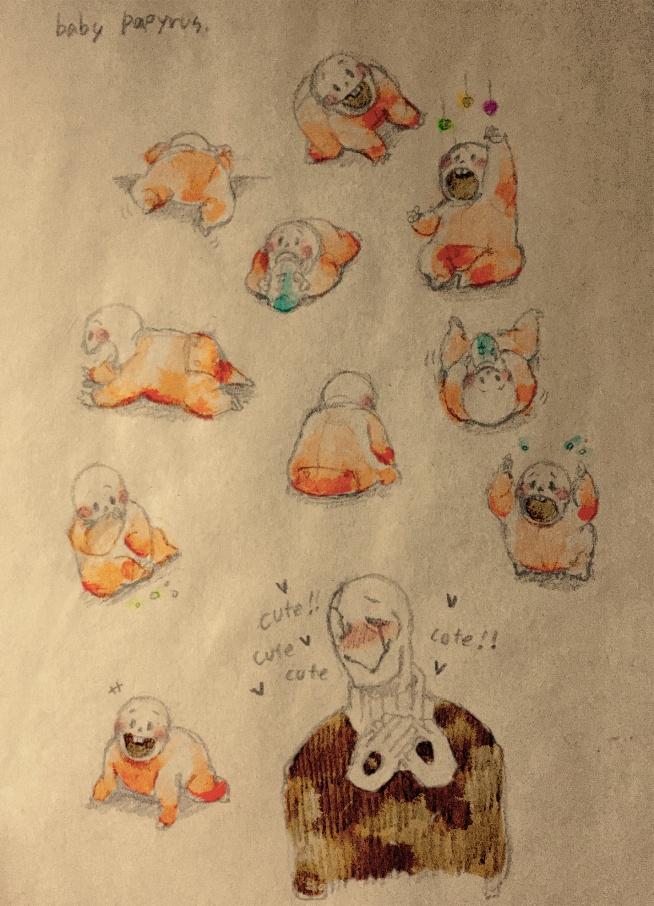 askull4everyoccasion:  yesyooduck:  doodle  Too precious. 