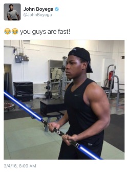 damnrons:  johnthebaeboyega:  jawnbaeyega:  JohnBoyega: 😂😂 you guys are fast!  😁😁😁😁  PLS NOTIFY MY NEXT OF KIN. AND MY FUTURE HEIRS.  