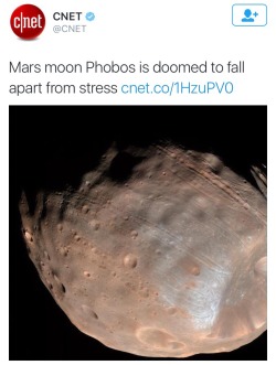 vuittonable:  nicoletheodor:  vuittonable:  Wow me too  Phobos was the god of fear. This a moon named “fear” dying from stress.   Even more me 
