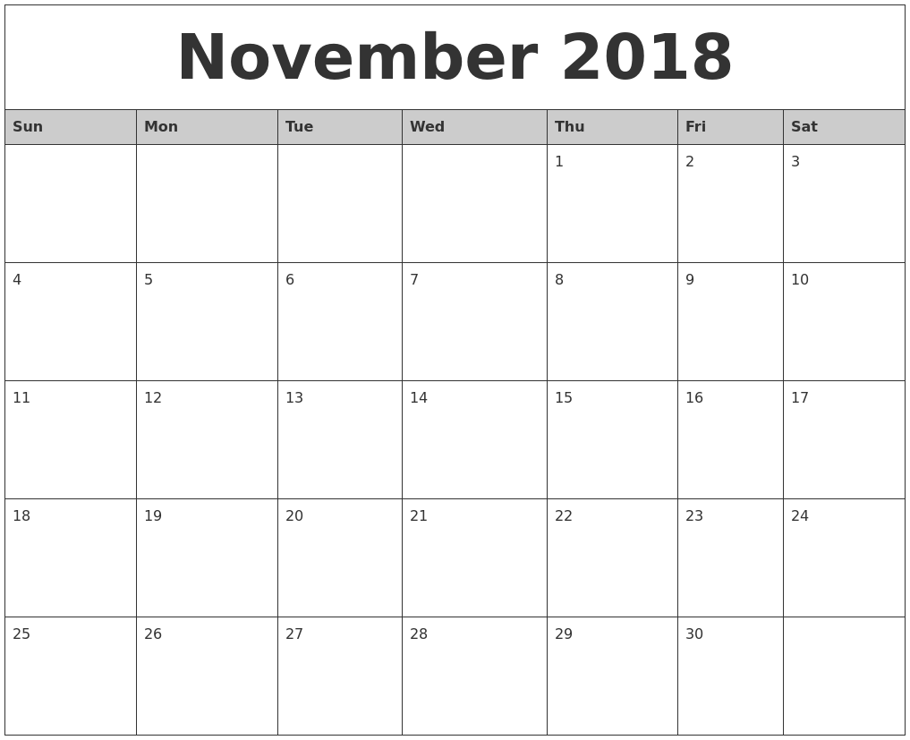 November Calendar Template 2016 from 64.media.tumblr.com