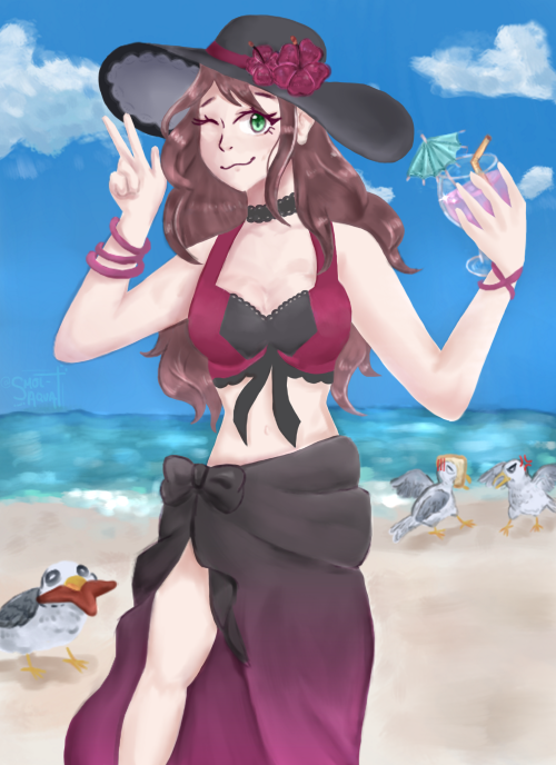 I drew Summer Dorothea for @artistsofaskr‘s summer zine!! :Dtime taken: ~6 hoursi hc that the arguin