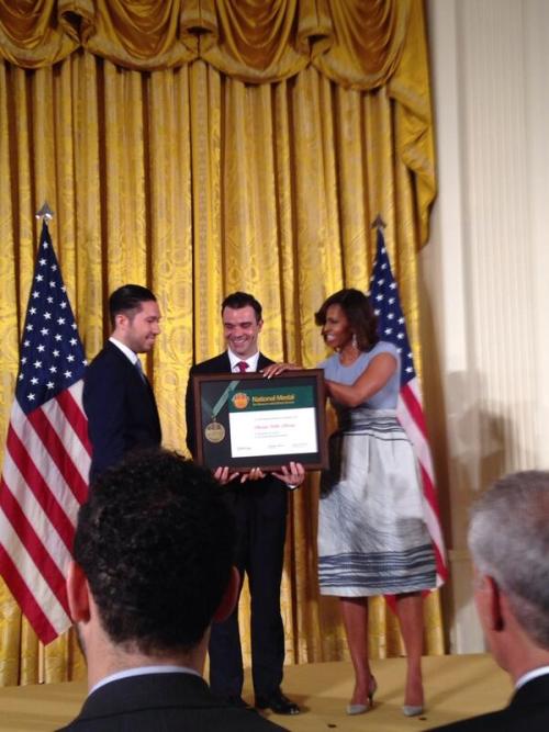 Chicago Public Library Awarded National Medal First Lady Michelle Obama presented Chicago Public Lib