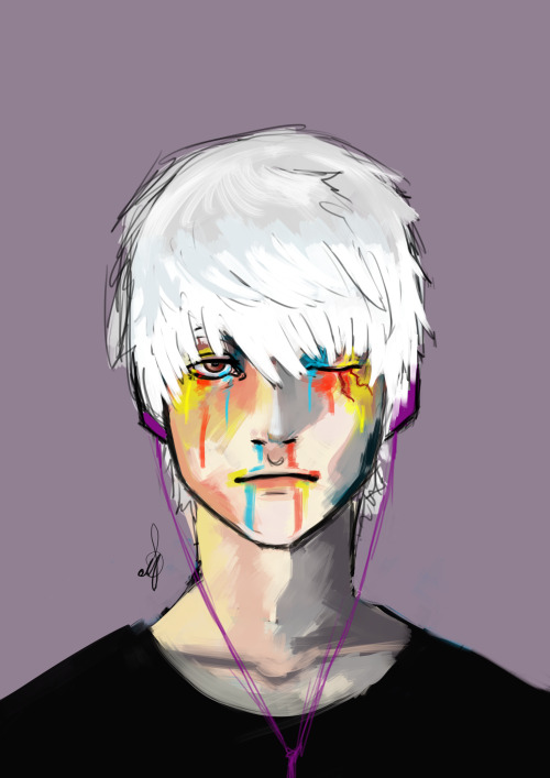 remedystune: SURPRISE its kaneki again! I cant stop drawing him -//-