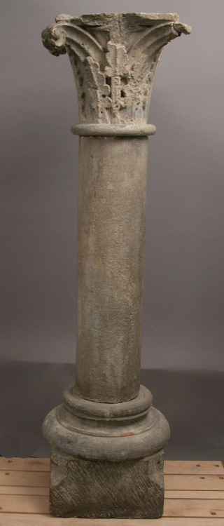 met-medieval-art:Column, Medieval ArtMedium: LimestoneH. O. Havemeyer Collection, Bequest of Mrs. H.