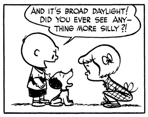 gameraboy: Howling at the Moon Peanuts, February 13, 1952