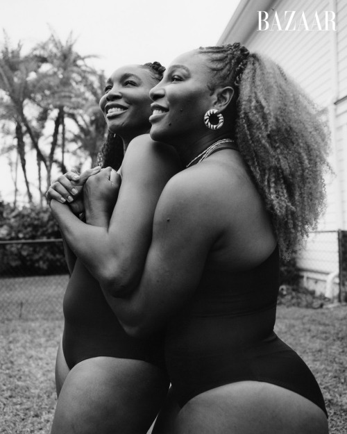 deadthehype:  Serena Williams & Venus Williams in Harper’s Bazaar magazine March 2022 issue photographed by Renell Medrano