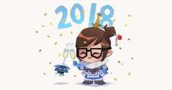 consuelodoodles: mmevicky:   Happy New Year with Overwatch Heroes! Part II Official tweet: https://twitter.com/PlayOverwatch/status/947943583025262592   SOLDIER CANT HANDLE THE NOISE I LOVE THIS OLD FART 