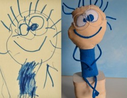 losexcentricos:  Company turns kid’s drawings into stuffed toys. 