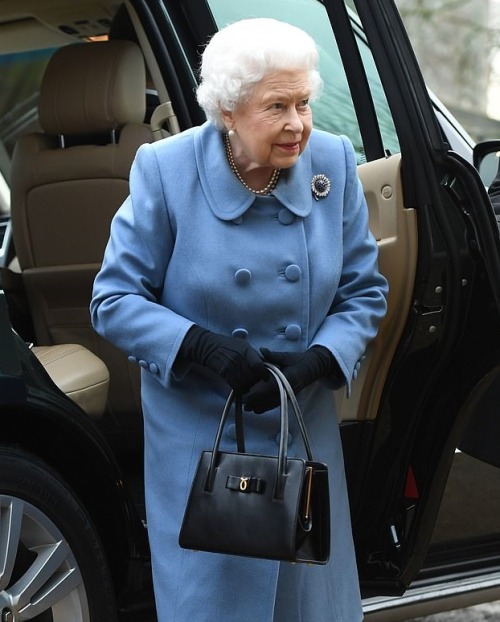 elizabethii: Her Majesty arrives to attend a Sandringham Women’s Institute meeting at West New