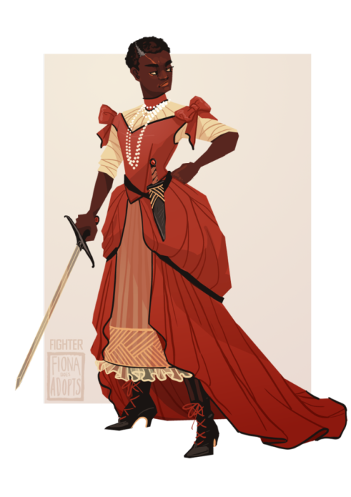 fionacreates:Fighter - Adopt available here. There’s always something fun, about a lady dressed to t