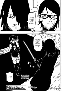 xenaphobiia:  samiaxoxo:  Ugh After the anti ss read the 700+4  they’re going to think oh sasuke is a abusive father he tried to kill sarada. Oh please…. He didn’t notice that’s his daughter looking for him. Sasuke hasn’t seen her since she