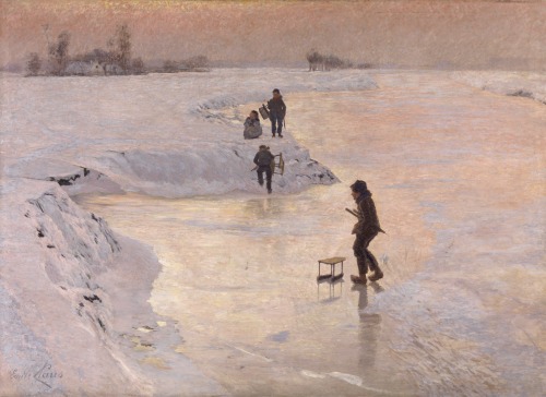 Emile Claus - The Ice Skaters (1891)