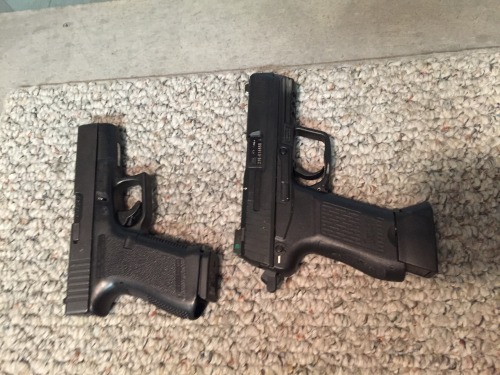 tacblog1:Taking the Gen 2 Glock 19 and the HK 45C out for a spin.
