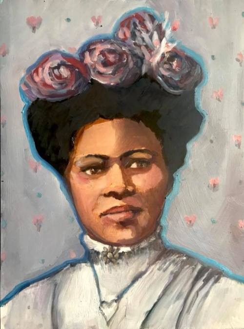 fyblackwomenart:    Nannie Helen Burroughs by Allison Adams  Nannie Helen Burroughs founded what was at the time the largest black women’s organization in the United States and, with the organization’s sponsorship, founded a school for girls and women.