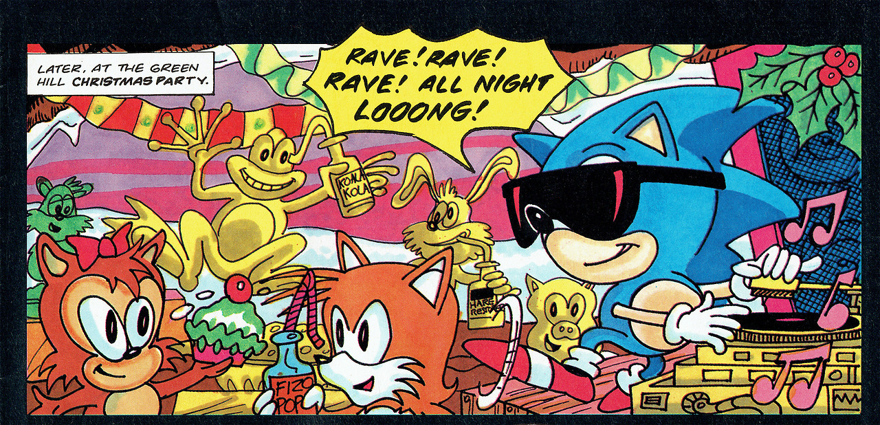 This panel from a 1996 Sonic Comic (Fleetway). : r/agedlikewine