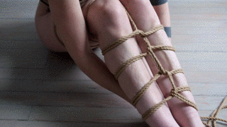 camdamage: beginner two rope reverse tension leg binder tutorial ! [full video here for 1$ pledge | more gifs + intermediate tutorials for 10$ pledge] 