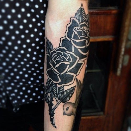 black rose knee tattooTikTok Search