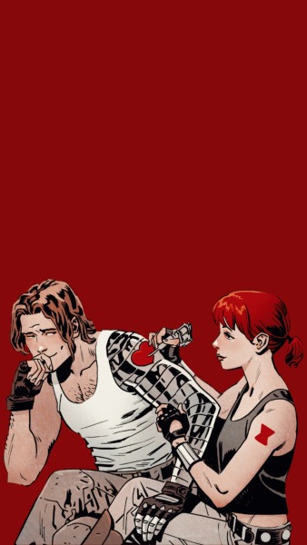 natashowlet:Bucky &amp; nat lock screens 