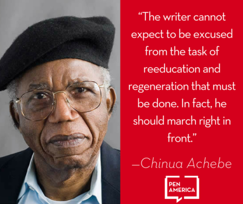 “The writer cannot expect to be excused from the task of reeducation and regeneration that mus