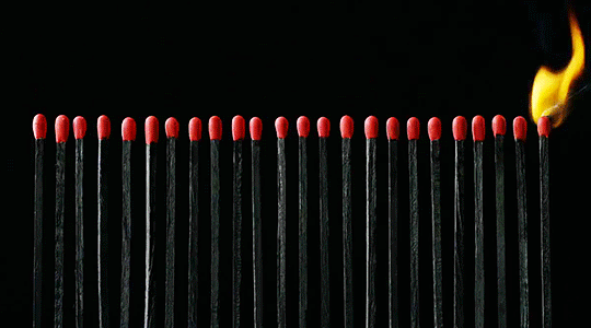 mostbeautifulgifs:  Striking a match