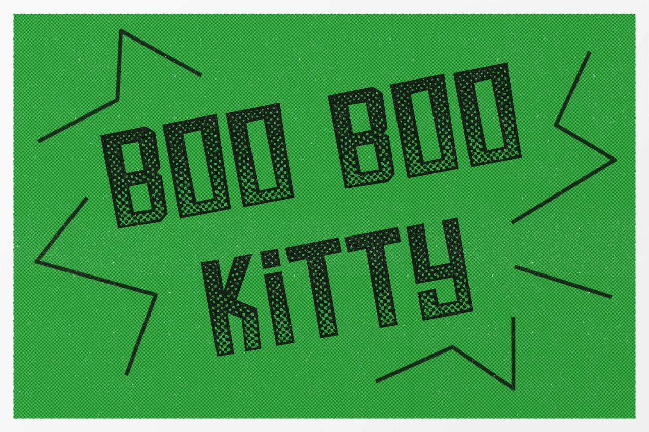 Boo Boo Kitty Font Poster
