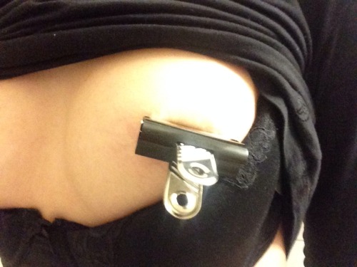 becomingtiger:  mastersubverter:  becomingtiger:  onmykneeswaiting:  becomingtiger:  I got to try out my new bulldog clips last night! I was a little nervous because they looked super painful and it takes more strength than I thought to even open them.