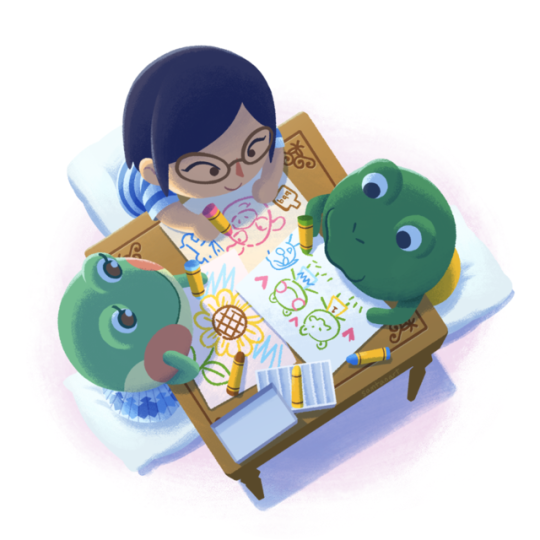 Me and my frog friendos
