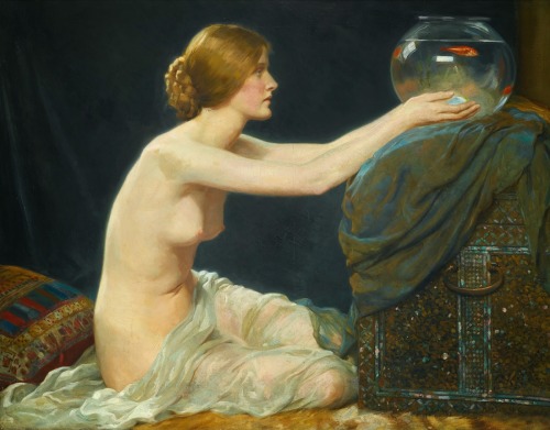 Albert Henry Collings -  The Goldfish Bowl - 1907